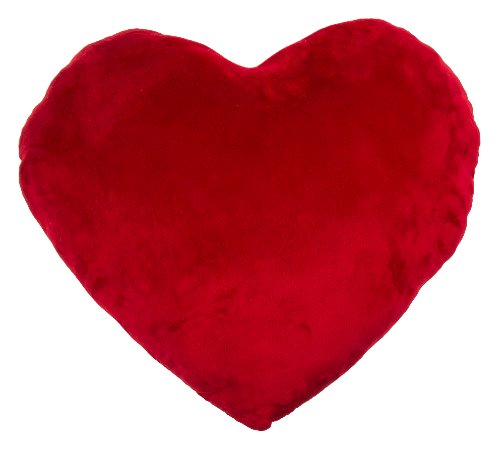 XXL-Red plush heart, JE T'AIME,