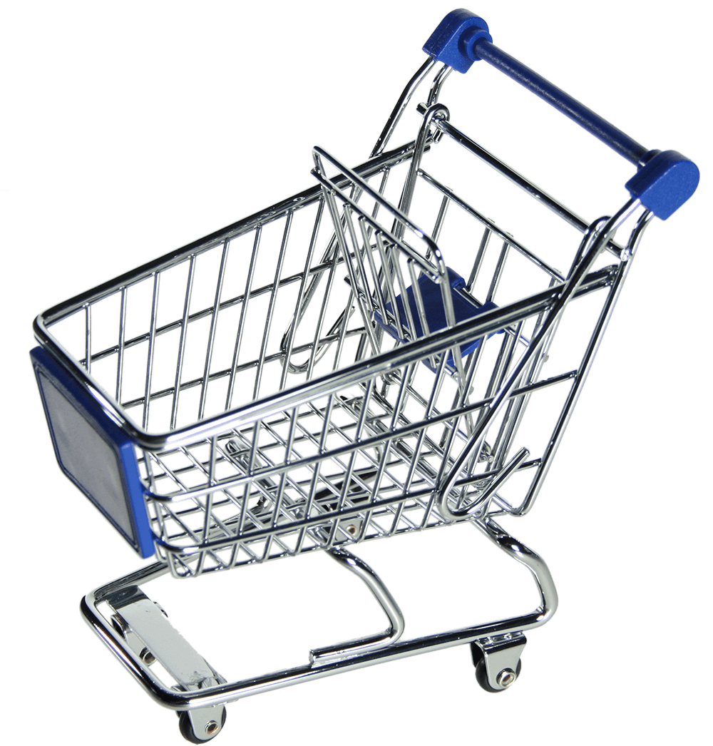 Metal mini shopping trolley,
