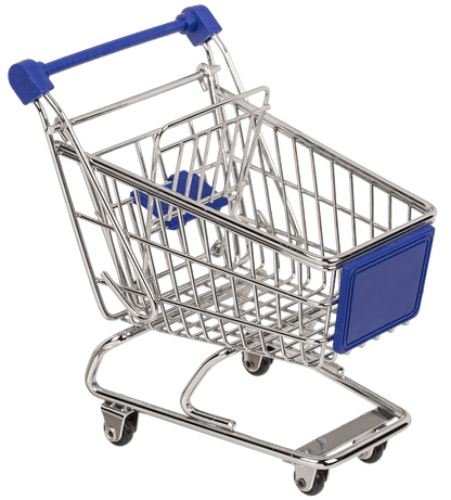 Metal mini shopping trolley,