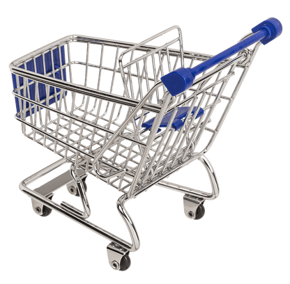 Metal mini shopping trolley,