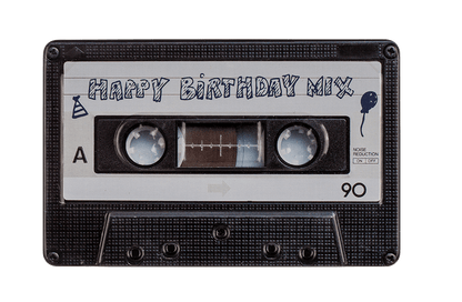 Metal storage box, Music cassette,