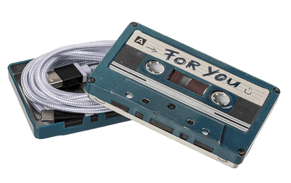 Metal storage box, Music cassette,