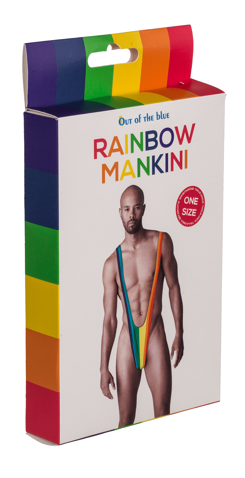 Man Swimsuit, Rainbow Mankini, Pride,