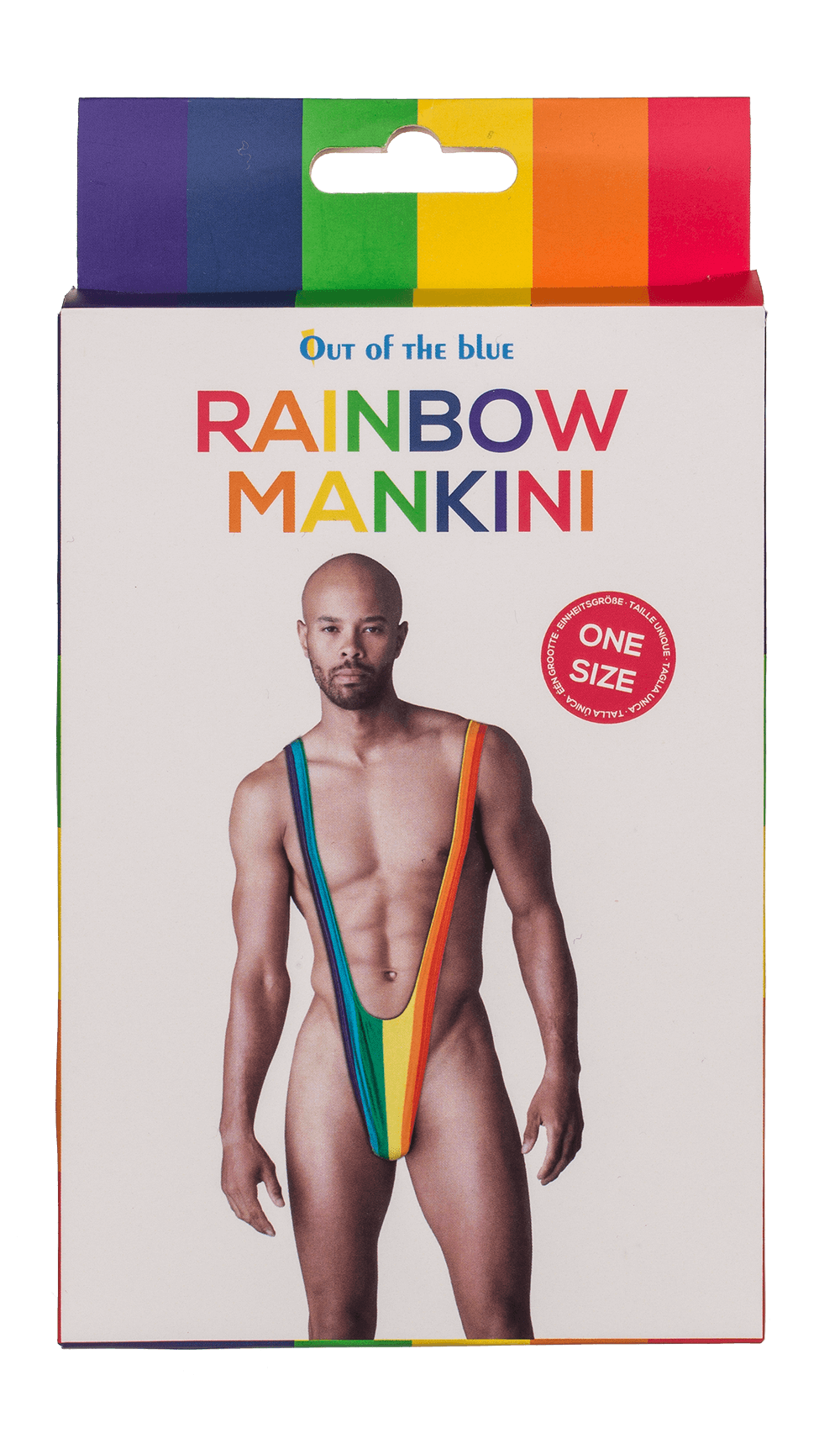 Man Swimsuit, Rainbow Mankini, Pride,