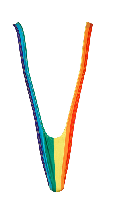 Man Swimsuit, Rainbow Mankini, Pride,