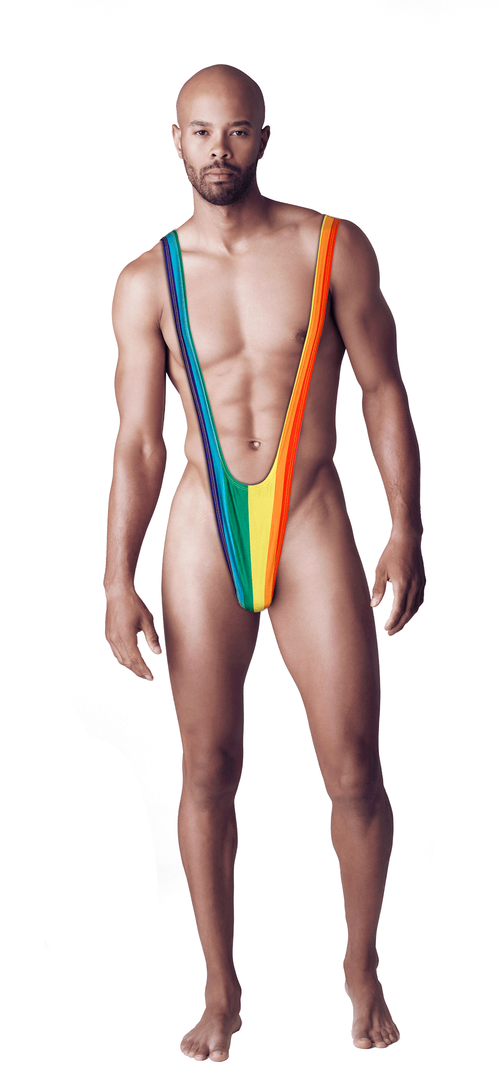 Man Swimsuit, Rainbow Mankini, Pride,