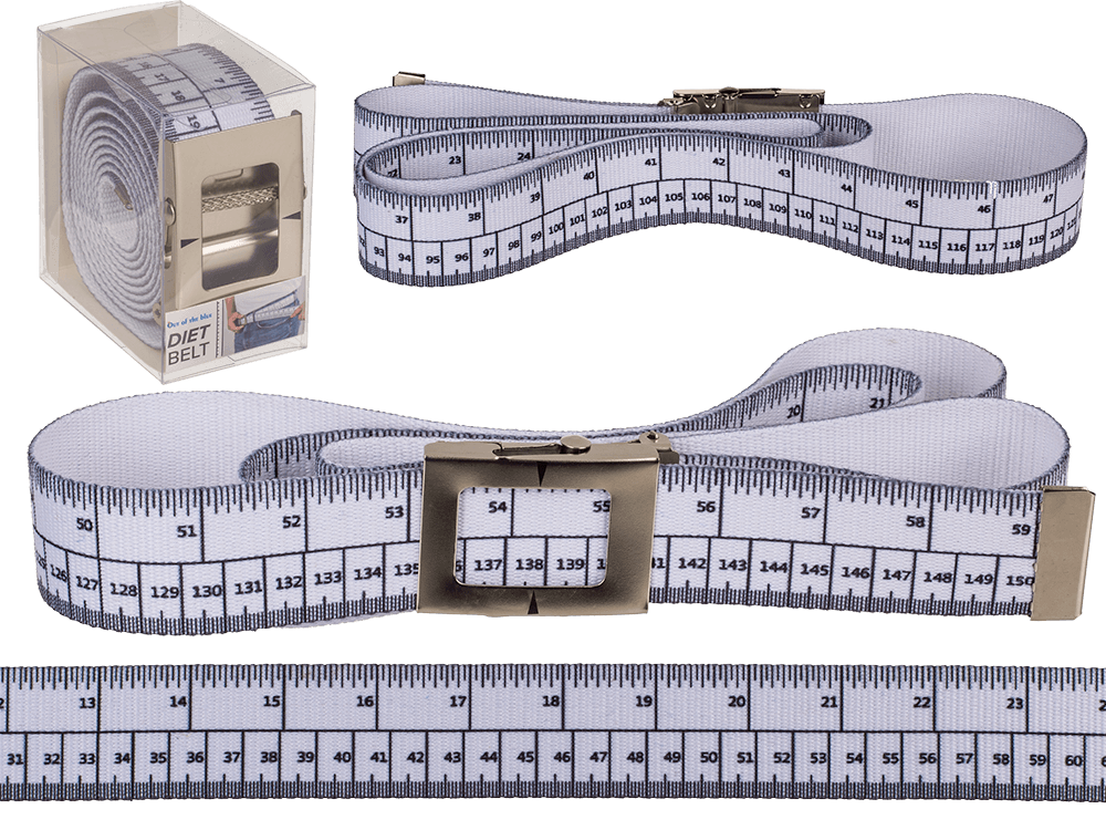 Diet Belt, ca. 155 x 3,8 cm, with metal buckle,