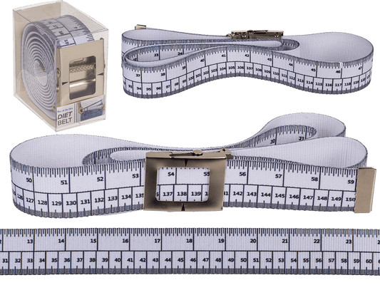 Diet Belt, ca. 155 x 3,8 cm, with metal buckle,