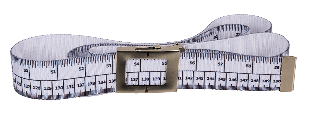 Diet Belt, ca. 155 x 3,8 cm, with metal buckle,