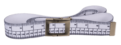 Diet Belt, ca. 155 x 3,8 cm, with metal buckle,