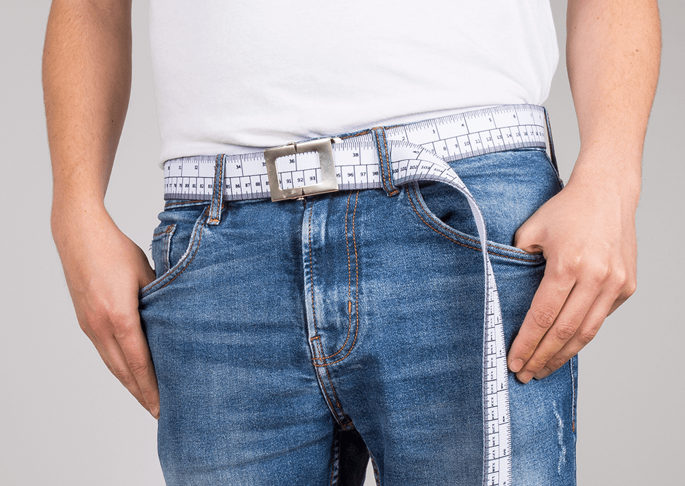 Diet Belt, ca. 155 x 3,8 cm, with metal buckle,