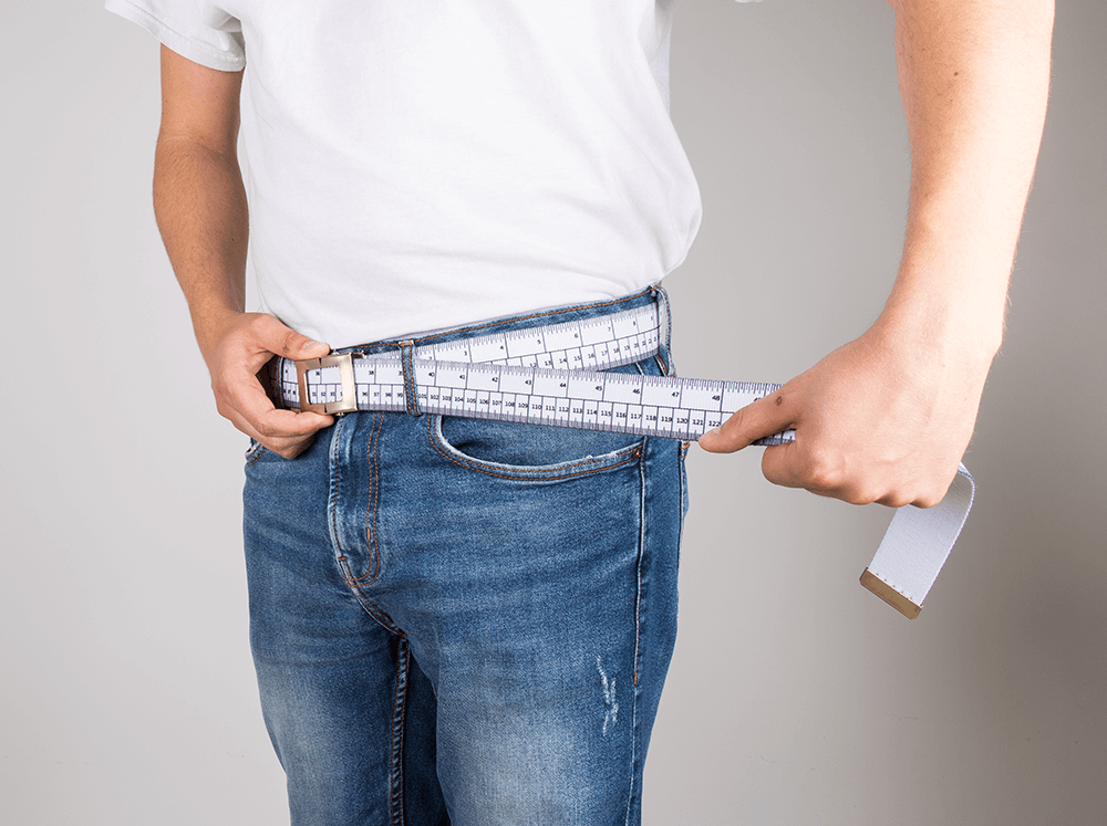 Diet Belt, ca. 155 x 3,8 cm, with metal buckle,