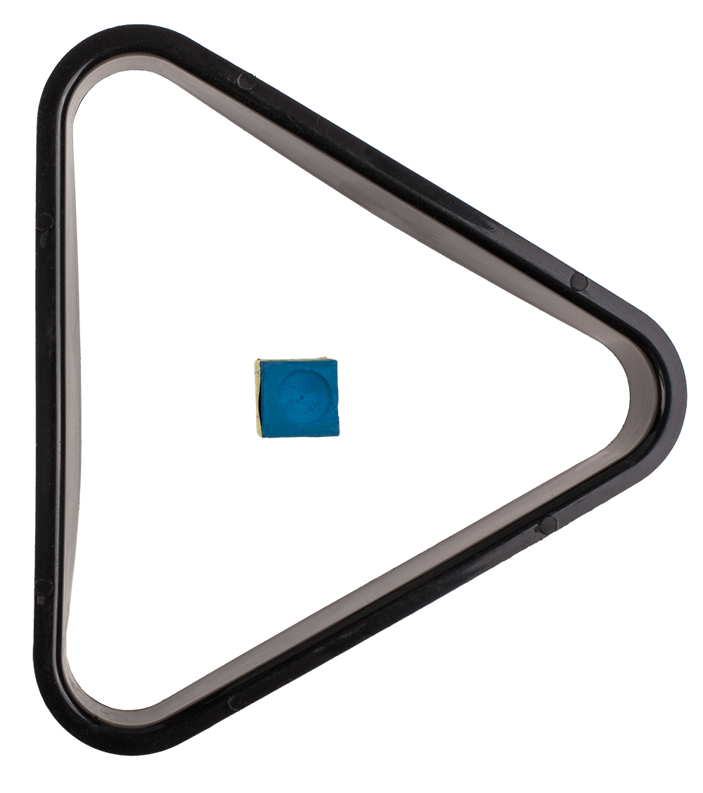 Wooden tabletop pool with 2 cues,