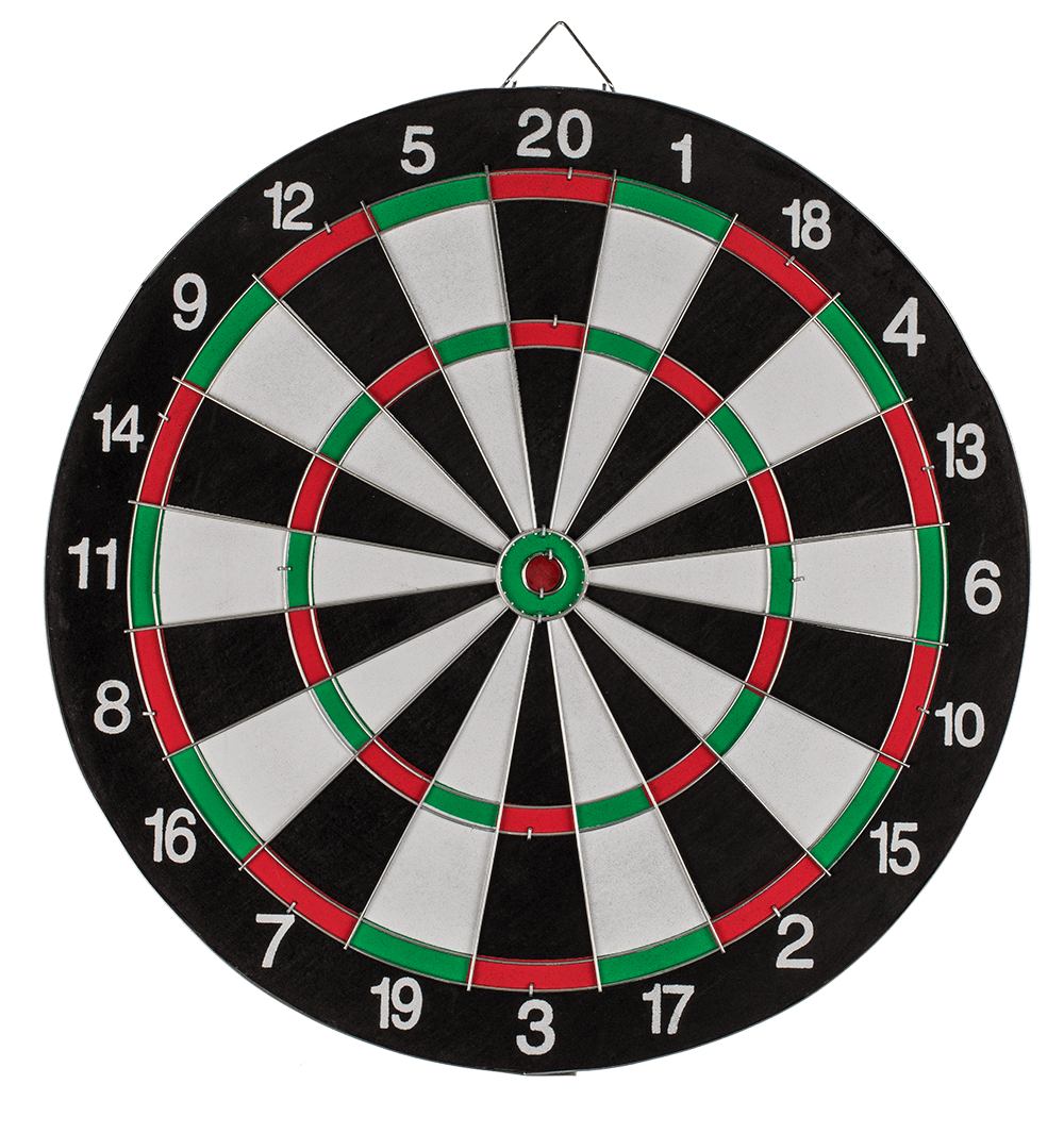 Dart board game with 6 darts, D: ca. 36.5 cm,