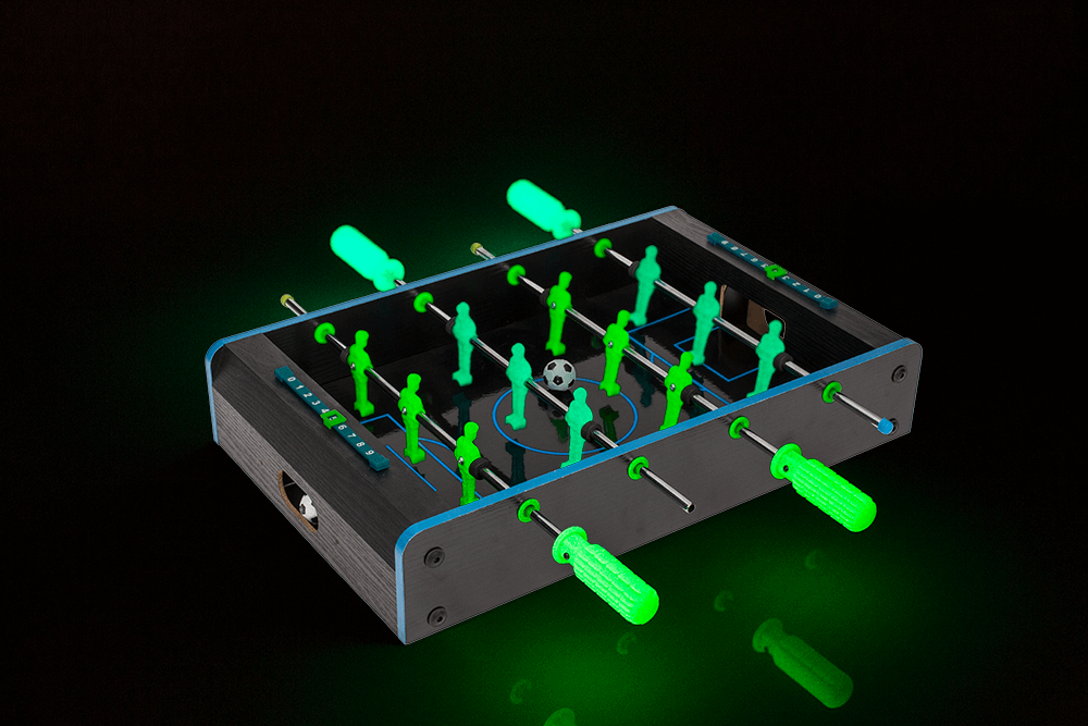 Tabletop football, Kicker, Glow in the Dark,