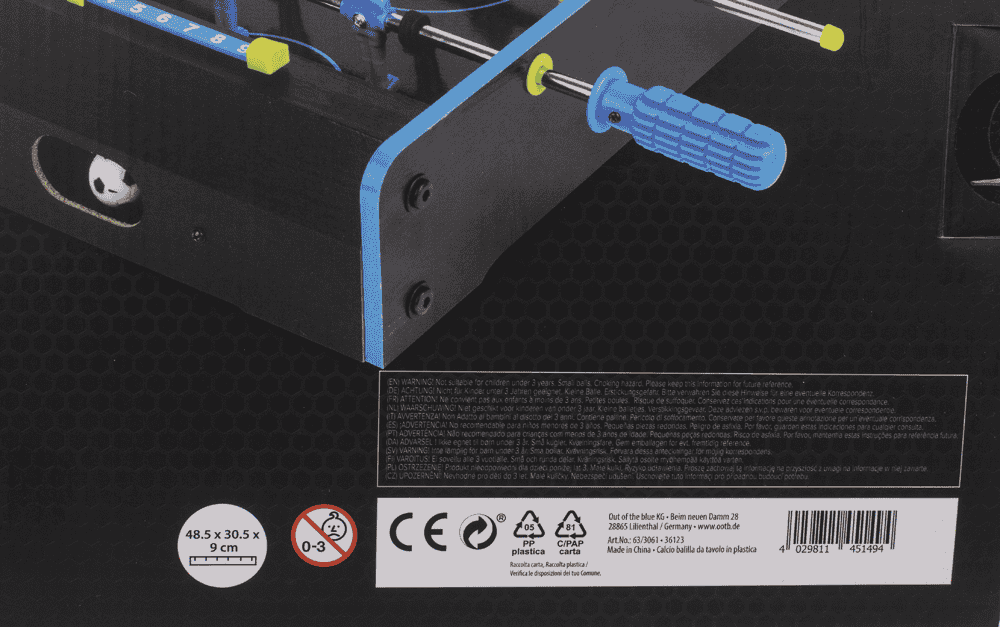 Tabletop football, Kicker, Glow in the Dark,