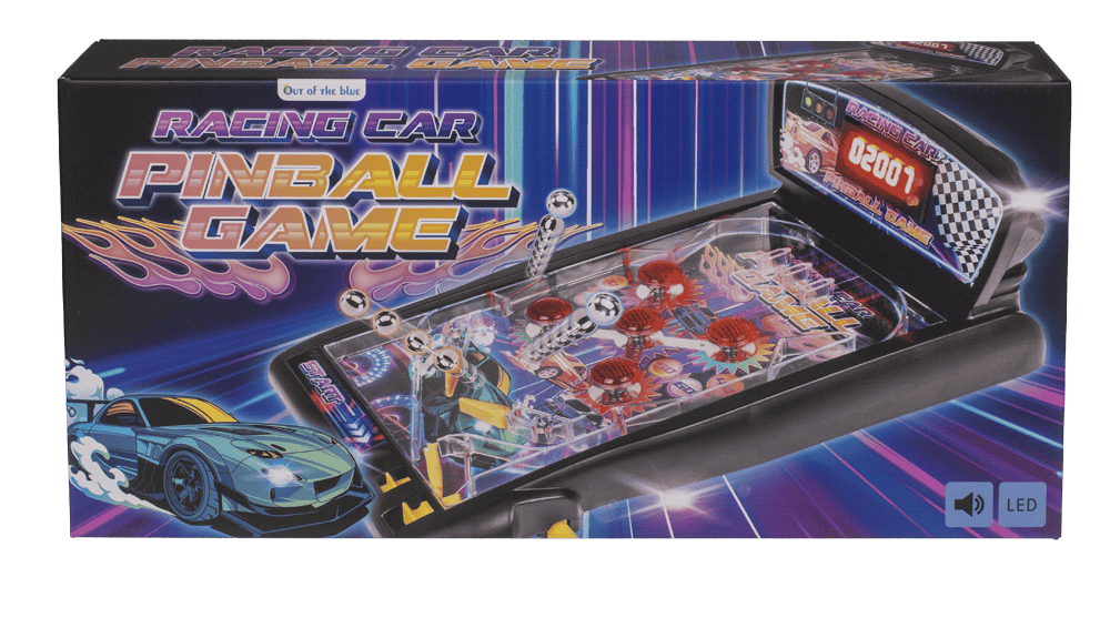 Racing Car Pinball Game, 43 x 25,5 x 17 cm,