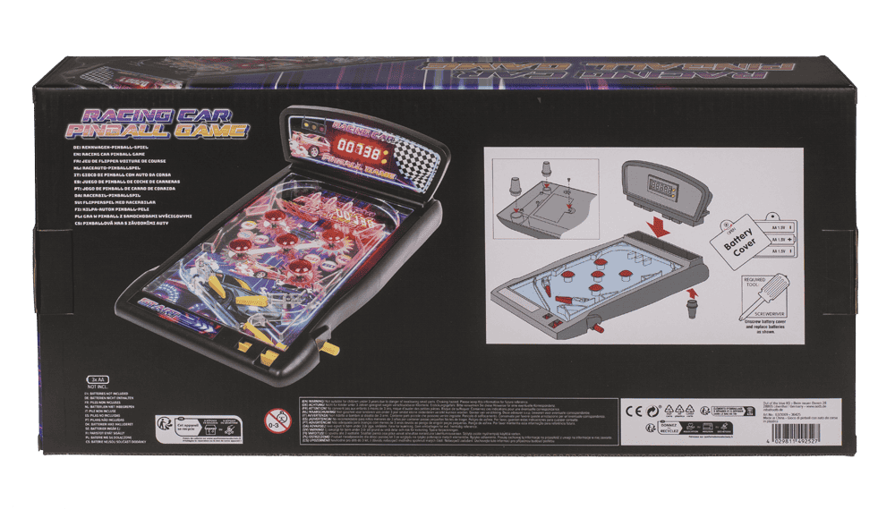Racing Car Pinball Game, 43 x 25,5 x 17 cm,