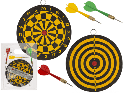 Mini dart game with 3 darts, D: 15 cm,