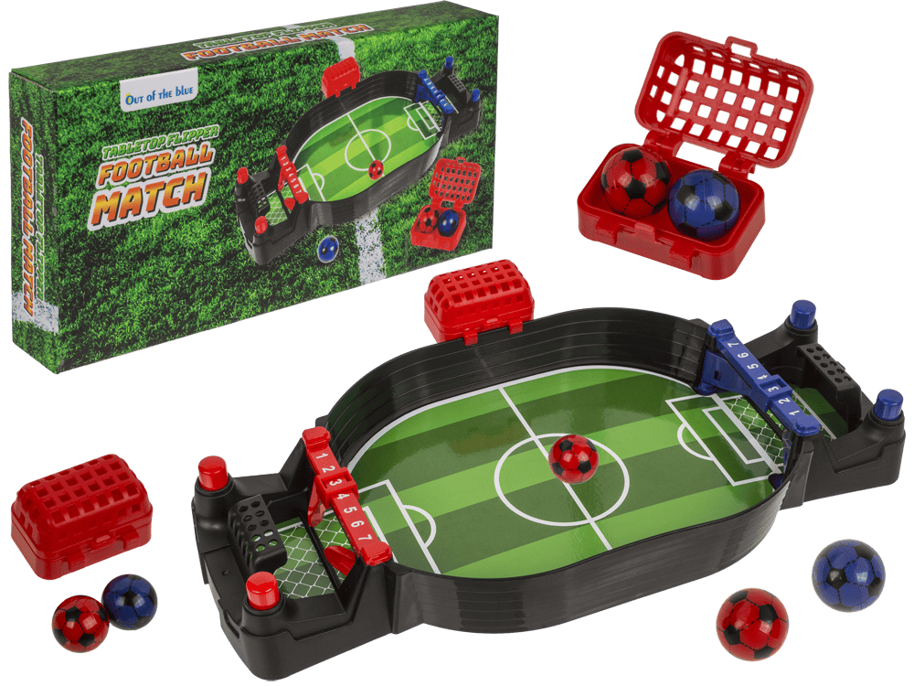 Tabletop flipper football match