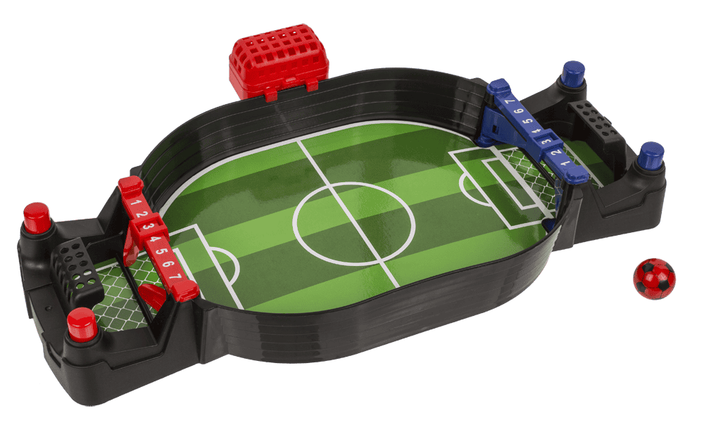 Tabletop flipper football match