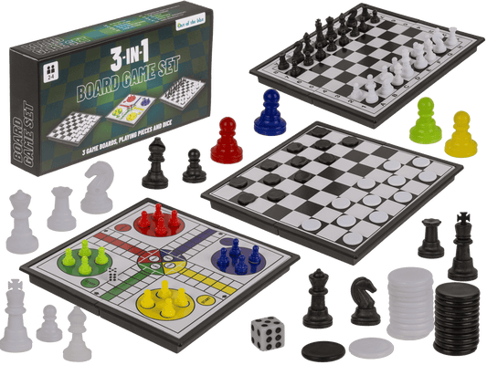 Chess Game 3in1, draughts, ludo, chess