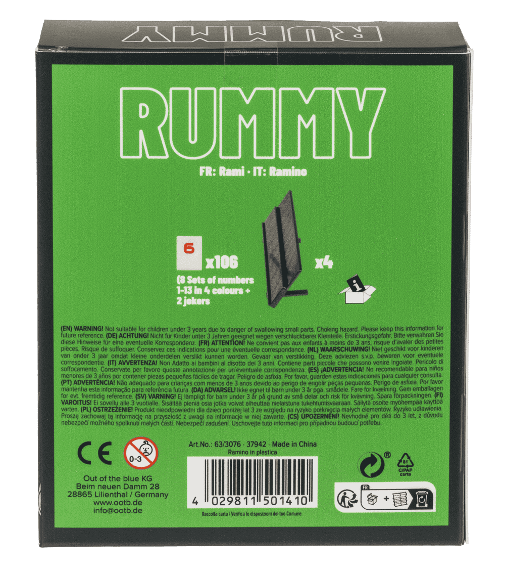 Rummy Game, 10,5 cm.