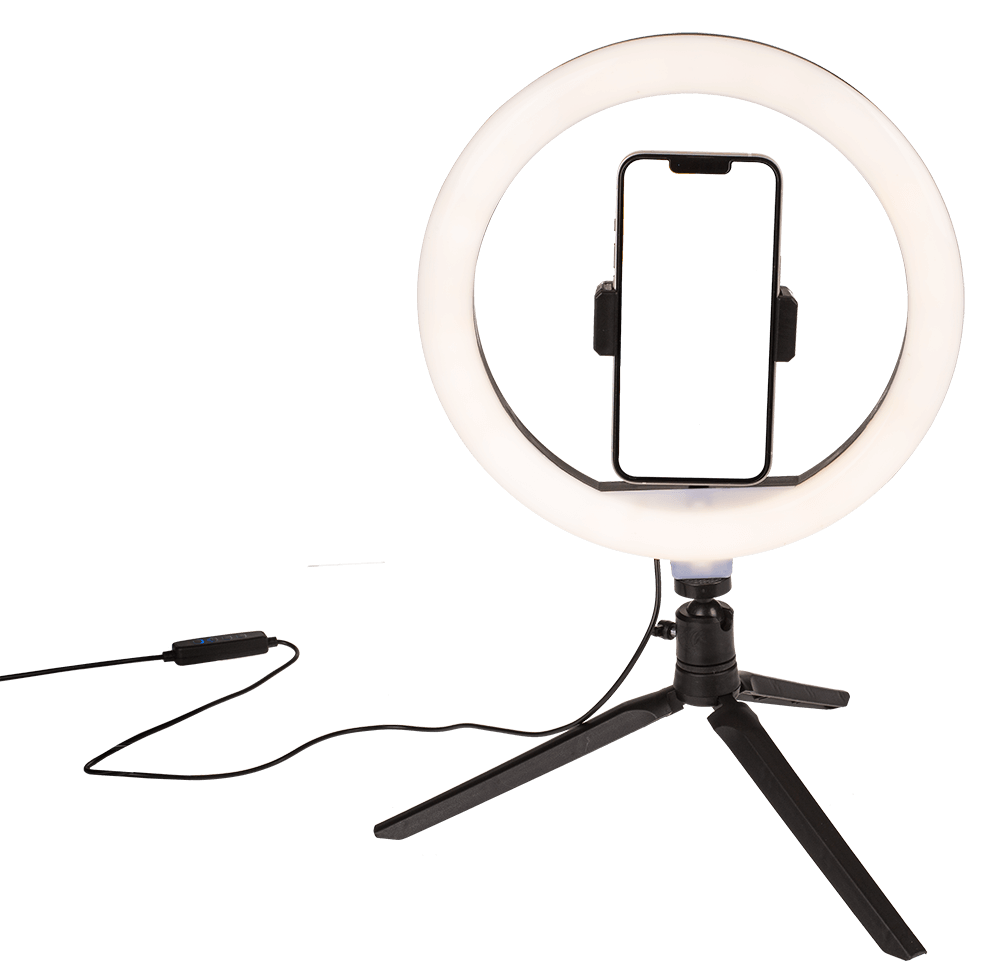 USB LED light ring, with 3 intensities,