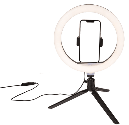 USB LED light ring, with 3 intensities,