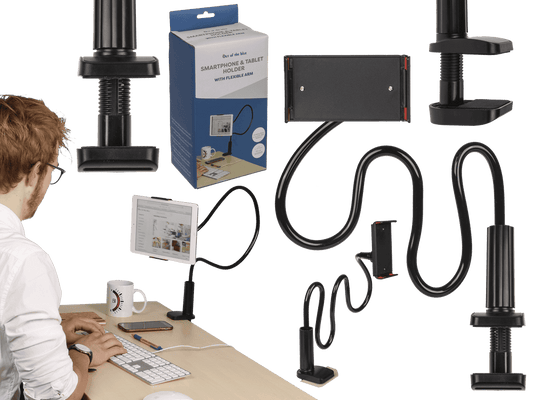 Telephone/Tablet Holder with flexible tube,