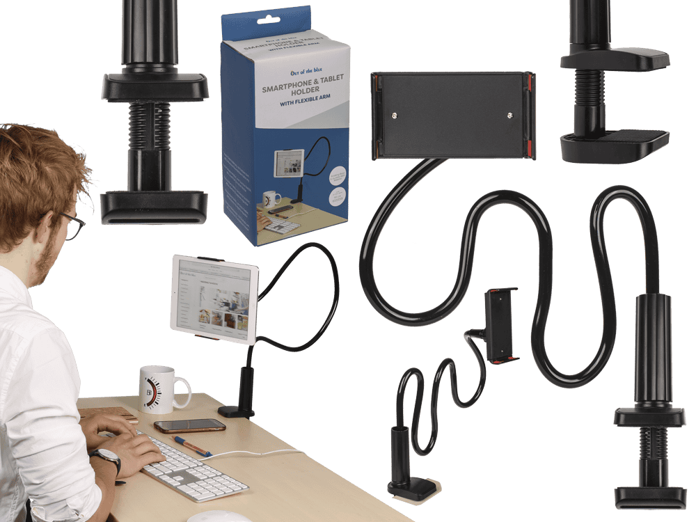 Telephone/Tablet Holder with flexible tube,