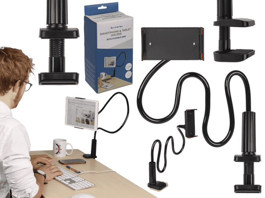 Telephone/Tablet Holder with flexible tube,