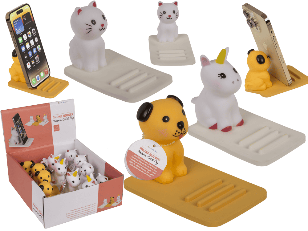 Phone holder, Animals, ca. 9,5 x 7 cm,