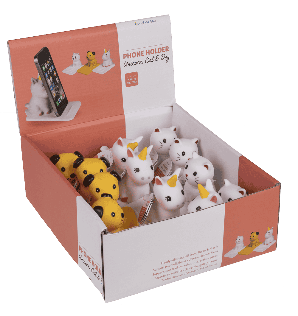 Phone holder, Animals, ca. 9,5 x 7 cm,