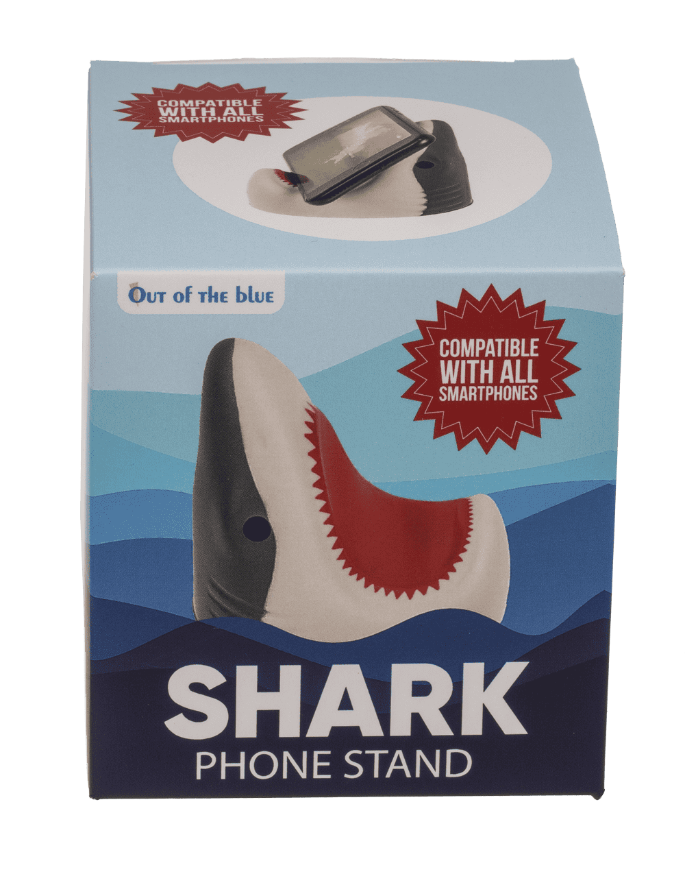 Squeeze phone stand, Shark,  8,5 cm,