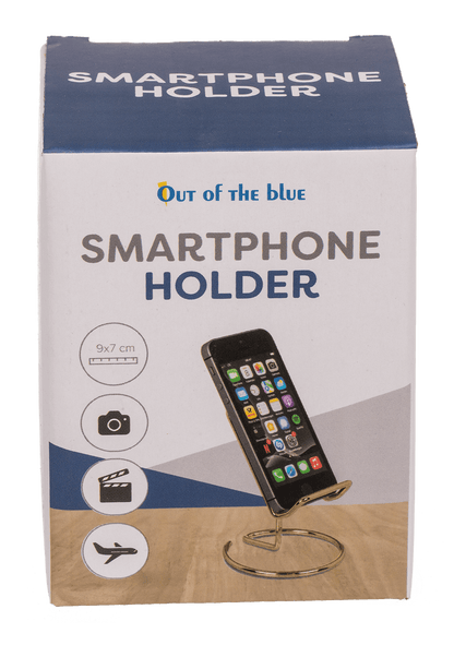 Phone holder, Gold, approx. 10 x 8 cm,