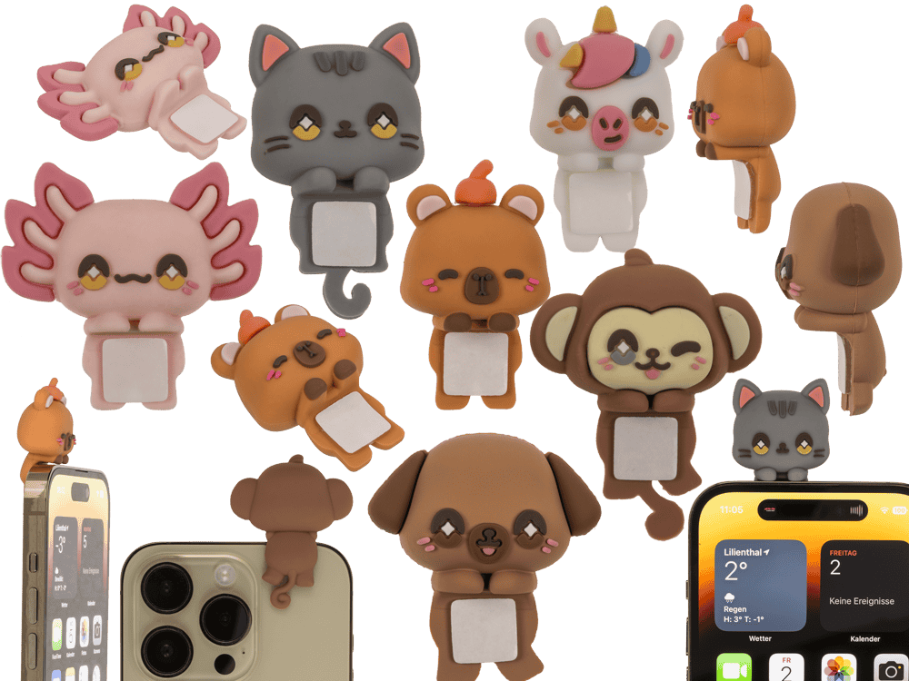 Phone Figurine Stickers, Smart Friends - Kawaii,