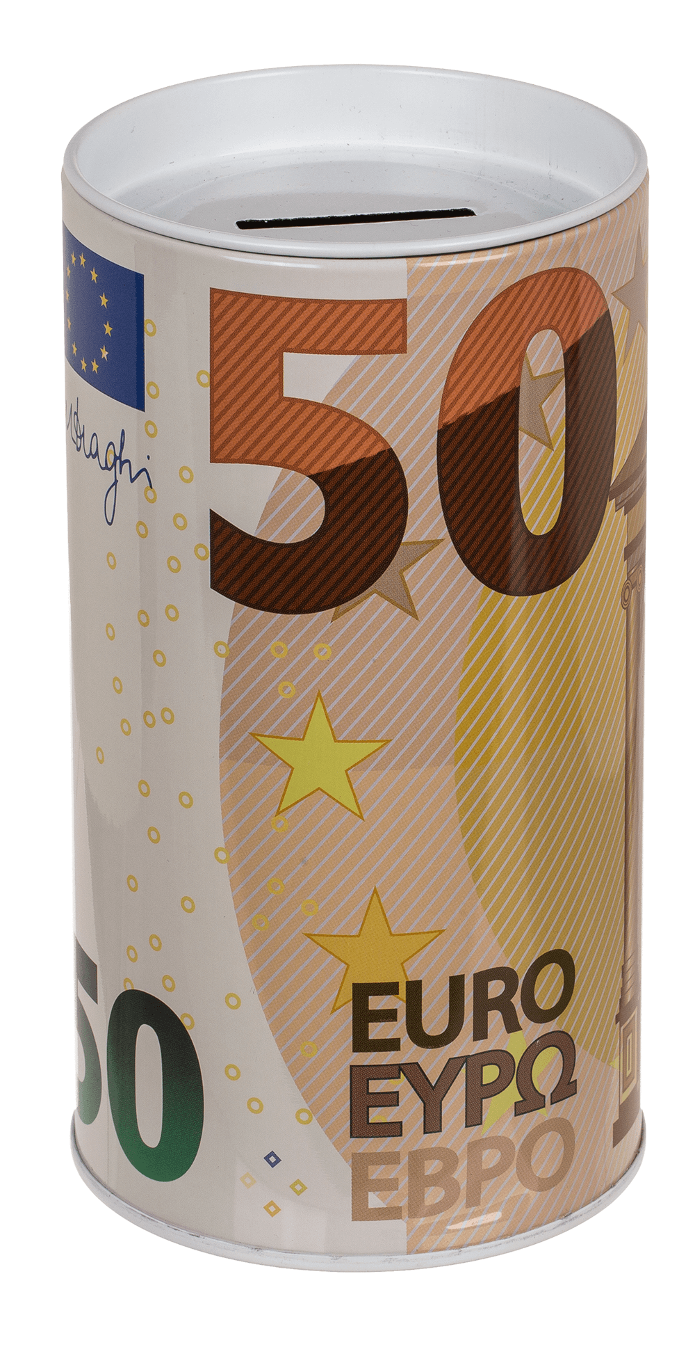 Metal Savings Box, €-Notes,