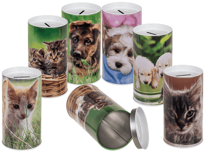 Metal Savings Box, Animals,