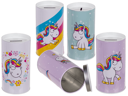 Tin Metal Money Bank, Comic Unicorn,