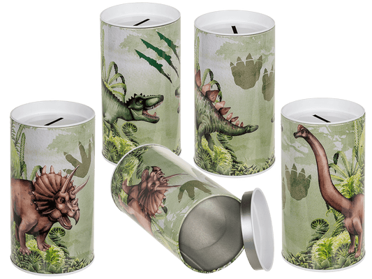 Tin Metal Money Bank, Dinosaur,