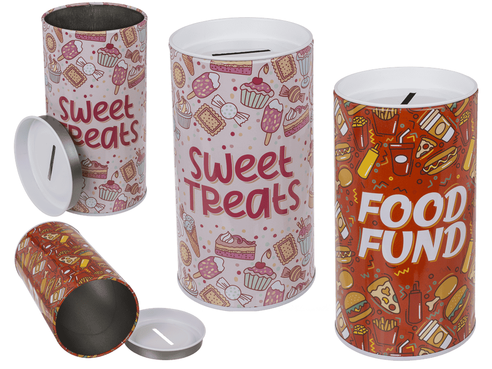 Tin Metal Money Bank, Fast Food,