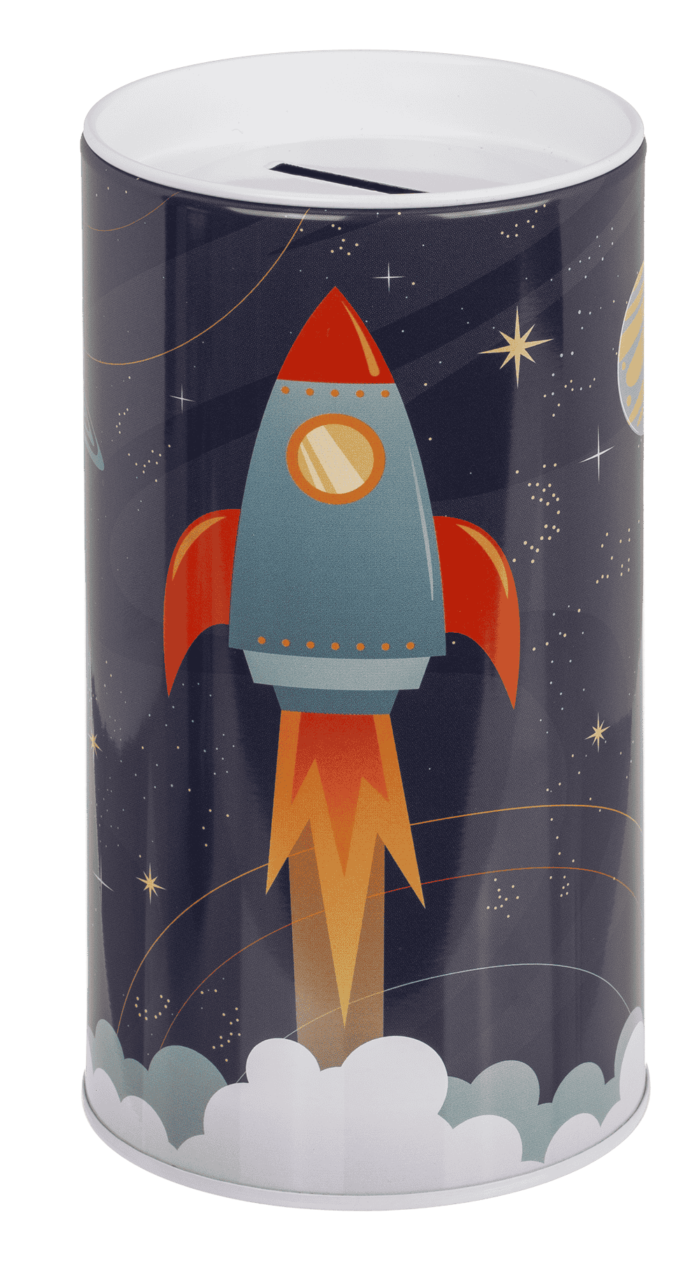 Tin Metal Money Bank, Space,