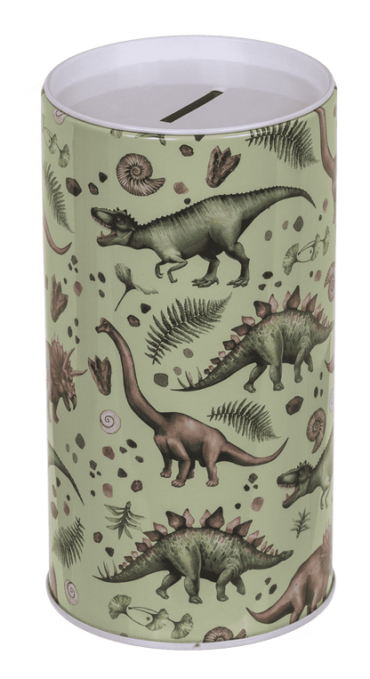Metal money bank with sound, Dinosaur,