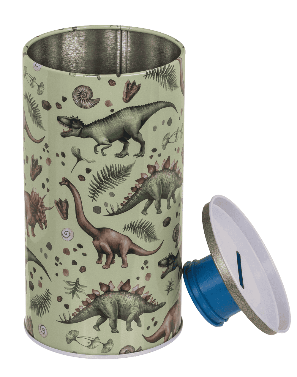 Metal money bank with sound, Dinosaur,