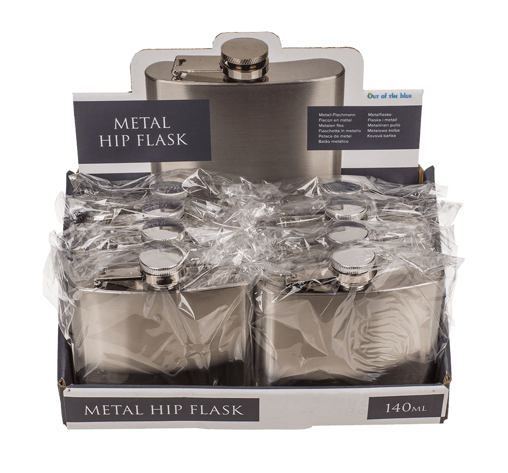Metal flask for ca. 140 ml,