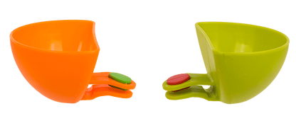 Dip bowl with clip, set of 4 pcs,