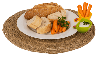 Dip bowl with clip, set of 4 pcs,