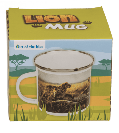 Aluminium/Enamel Mug, Wildlife, 8 x 8 cm,