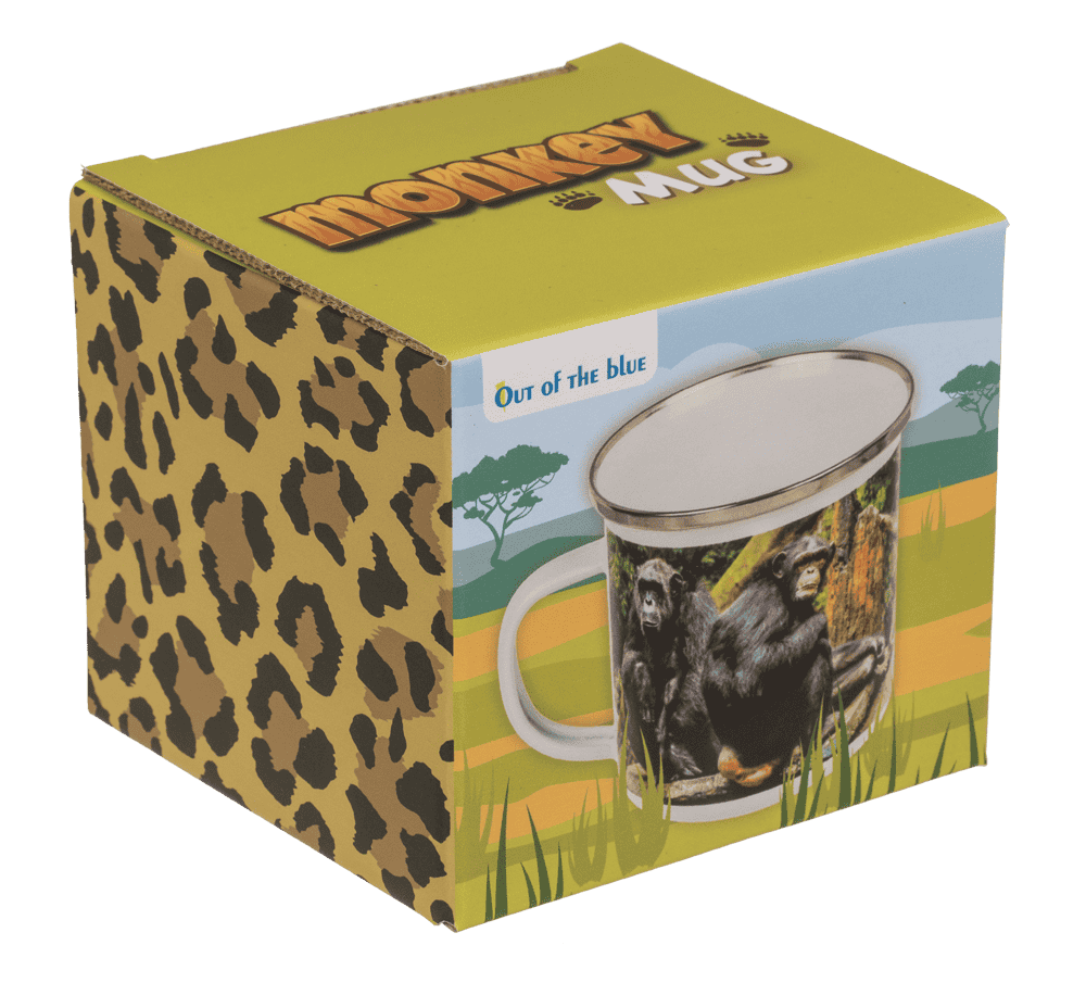 Aluminium/Enamel Mug, Wildlife, 8 x 8 cm,